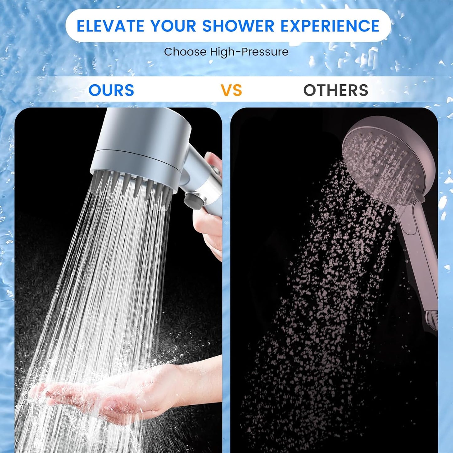 3 Modes Shower Head