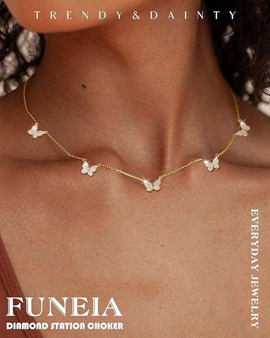 Four-Butterfly Necklace Set